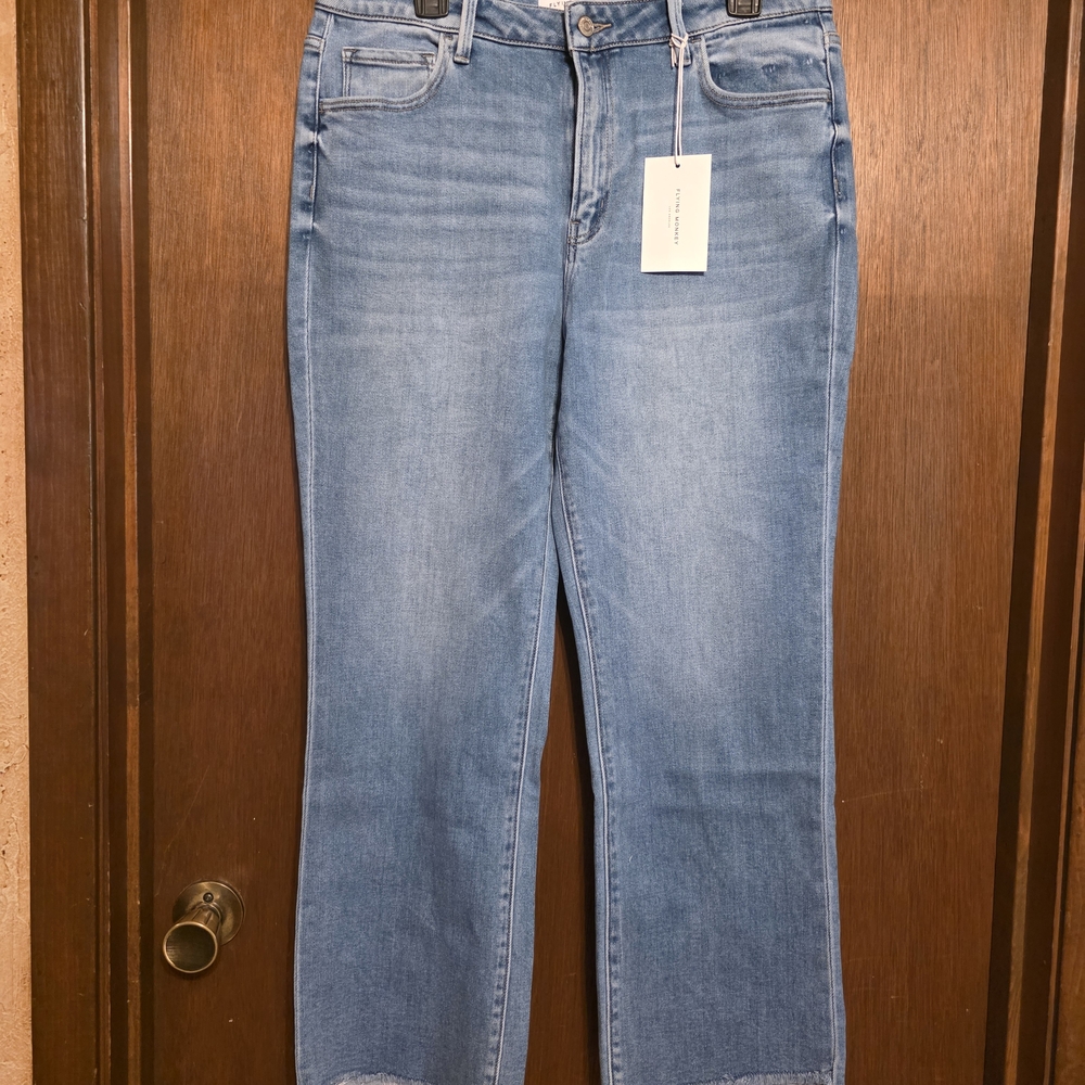 Flying Monkey Light Blue Straight Leg Jeans
